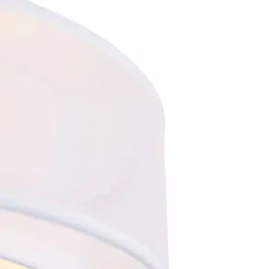 Moderne plafondlamp wit 50 cm 3-lichts - Drum Duo