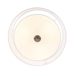 Moderne plafondlamp wit 50 cm 3-lichts - Drum Duo