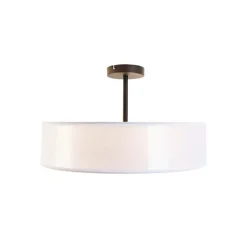 Moderne plafondlamp wit 50 cm 3-lichts - Drum Duo