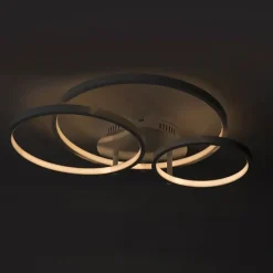 Moderne plafondlamp wit incl. LED en dimmer- Rondas