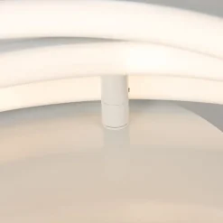 Moderne plafondlamp wit incl. LED en dimmer- Rondas