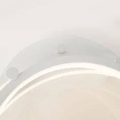 Moderne plafondlamp wit incl. LED en dimmer- Rondas