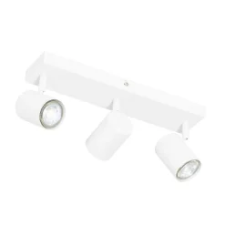 Moderne plafondlamp wit 3-lichts verstelbaar rechthoekig - Jeana