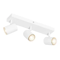 Moderne plafondlamp wit 3-lichts verstelbaar rechthoekig - Jeana