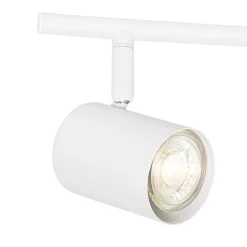 Moderne plafondlamp wit 5-lichts verstelbaar vierkant - Jeana