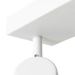 Moderne plafondlamp wit 2-lichts verstelbaar rechthoekig - Jeana