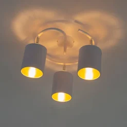 Moderne plafondlamp wit 3-lichts - Lofty