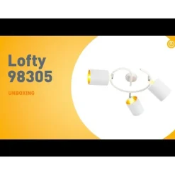 Moderne plafondlamp wit 3-lichts - Lofty