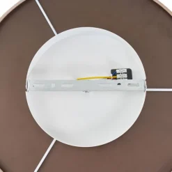 Moderne plafondlamp wit met bronzen binnenkant incl. LED 3-staps dimbaar - Bredow