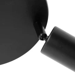 Moderne plafondlamp zwart 3-lichts rond - Facil