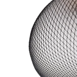 Moderne plafondlamp zwart 45 cm - Mesh Ball