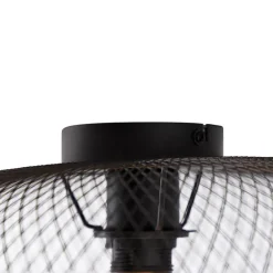 Moderne plafondlamp zwart 45 cm - Mesh Ball
