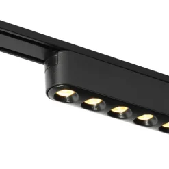 Moderne plafondlamp zwart voor railsysteem 1-fase 12W 3000K - Magnetic Puntua