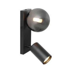 Moderne plafondlamp zwart 2-lichts kantelbaar - Lesly