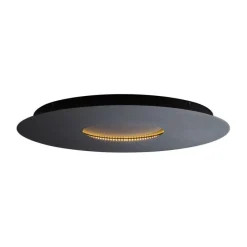 Moderne plafondlamp zwart 60cm incl. LED 3-staps dimbaar - Morning