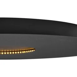 Moderne plafondlamp zwart 60cm incl. LED 3-staps dimbaar - Morning