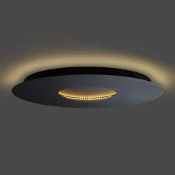 Moderne plafondlamp zwart 60cm incl. LED 3-staps dimbaar - Morning