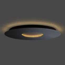 Moderne plafondlamp zwart 60cm incl. LED 3-staps dimbaar - Morning