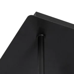 Moderne plafondlamp zwart 5-lichts met smoke glas - Athens