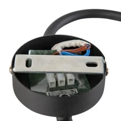 Moderne plafondlamp zwart 3-lichts - Lofty