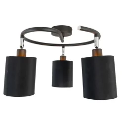 Moderne plafondlamp zwart 3-lichts - Lofty