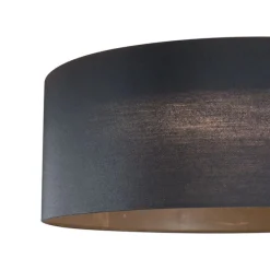 Moderne plafondlamp zwart transparant 40cm incl. LED 3-staps dimbaar - Sue