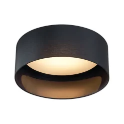 Moderne plafondlamp zwart transparant 40cm incl. LED 3-staps dimbaar - Sue