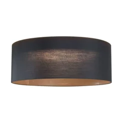 Moderne plafondlamp zwart transparant 40cm incl. LED 3-staps dimbaar - Sue