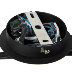 Moderne plafondlamp zwart 6-lichts - Lofty