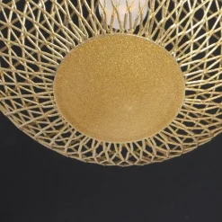 Moderne plafondlamp zwart met goud 5-lichts - Athens Wire