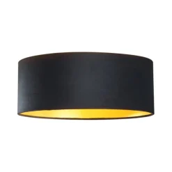 Moderne plafondlamp zwart velours 40cm incl. LED 3-staps dimbaar - Sue