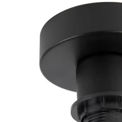 Moderne plafondlamp zwart met goud 47 cm duo kap - Combi