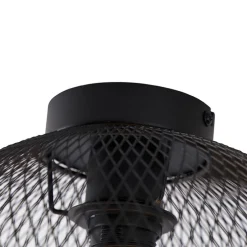 Moderne plafondlamp zwart 30 cm - Mesh Ball