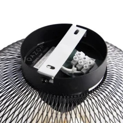 Moderne plafondlamp zwart 30 cm - Mesh Ball