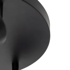 Moderne plafondlamp zwart verstelbaar rond 3-lichts - Java