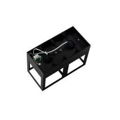 Moderne plafondlamp zwart 2-lichts - Cela