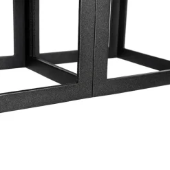 Moderne plafondlamp zwart 2-lichts - Cela