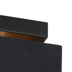 Moderne plafondlamp zwart met goud - VT