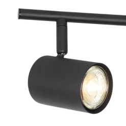 Moderne plafondlamp zwart 5-lichts verstelbaar vierkant - Jeana