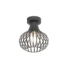 Moderne plafondlamp zwart 18 cm - Saffira