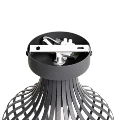 Moderne plafondlamp zwart 18 cm - Saffira