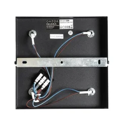 Moderne plafondlamp zwart 4-lichts verstelbaar vierkant - Jeana