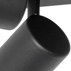 Moderne plafondlamp zwart 4-lichts verstelbaar vierkant - Jeana