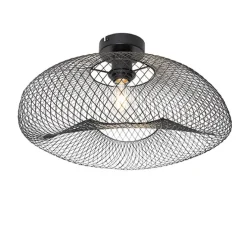 Moderne plafondlamp zwart - Zora