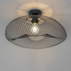 Moderne plafondlamp zwart - Zora