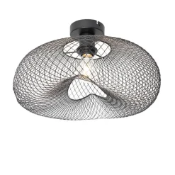 Moderne plafondlamp zwart - Zora