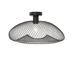 Moderne plafondlamp zwart - Zora