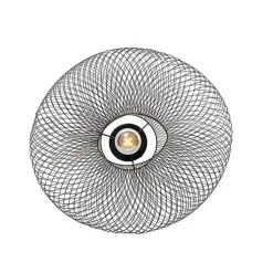 Moderne plafondlamp zwart - Zora