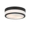 Moderne plafondlamp zwart 28 cm IP44- Flavi
