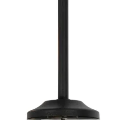 Moderne plafondlamp zwart 9-lichts met smoke glas - Athens